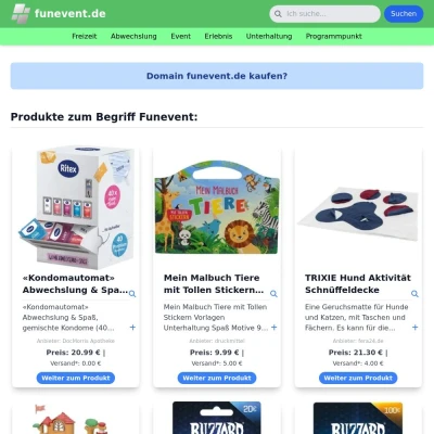 Screenshot funevent.de
