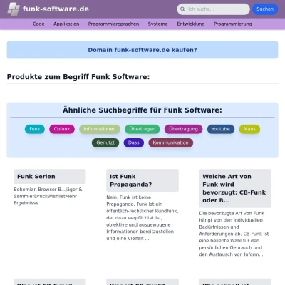 Screenshot funk-software.de