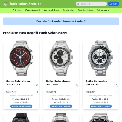 Screenshot funk-solaruhren.de