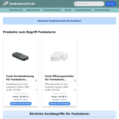 Screenshot funkalarm24.de