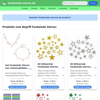 Screenshot funkelnde-sterne.de