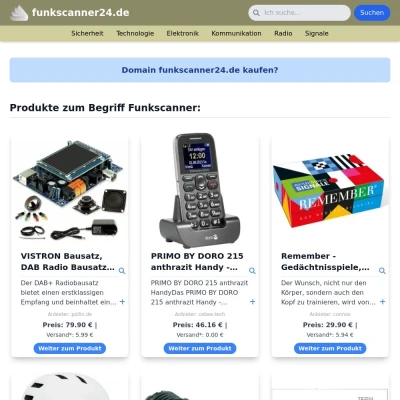 Screenshot funkscanner24.de