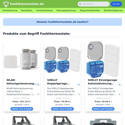 Screenshot funkthermostate.de