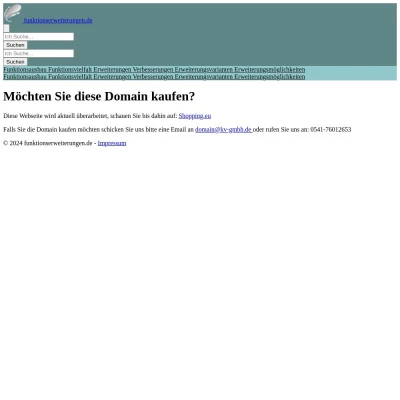 Screenshot funktionserweiterungen.de