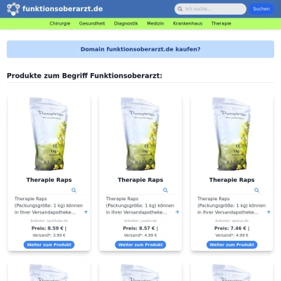 Screenshot funktionsoberarzt.de