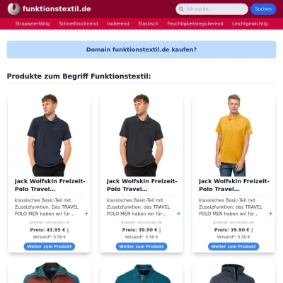 Screenshot funktionstextil.de