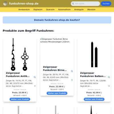 Screenshot funkuhren-shop.de