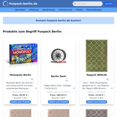 Screenshot funpack-berlin.de