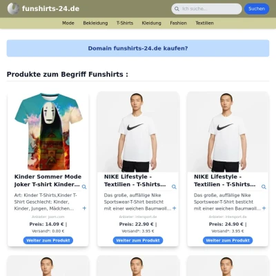 Screenshot funshirts-24.de