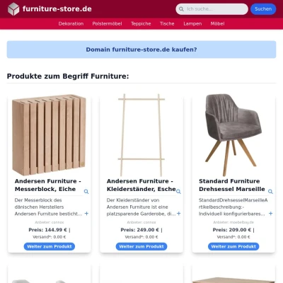 Screenshot furniture-store.de