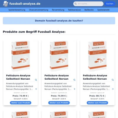 Screenshot fussball-analyse.de