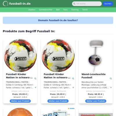 Screenshot fussball-in.de
