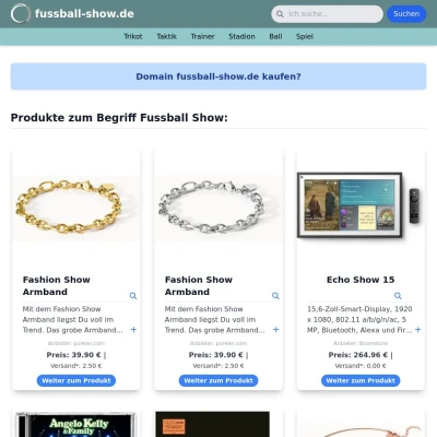Screenshot fussball-show.de
