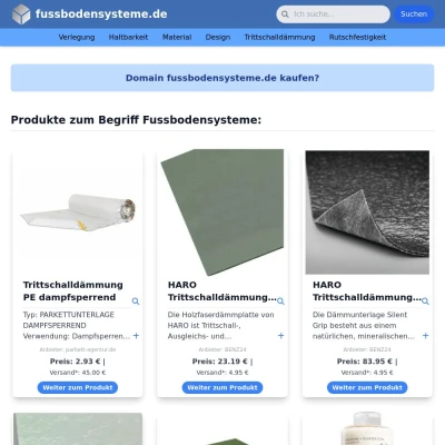 Screenshot fussbodensysteme.de