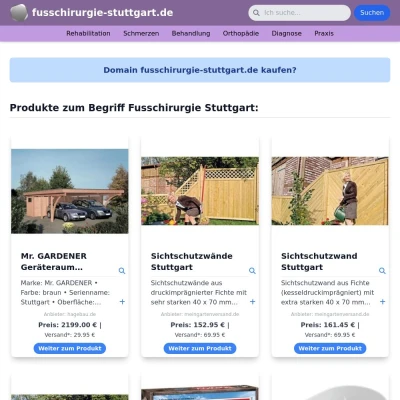 Screenshot fusschirurgie-stuttgart.de