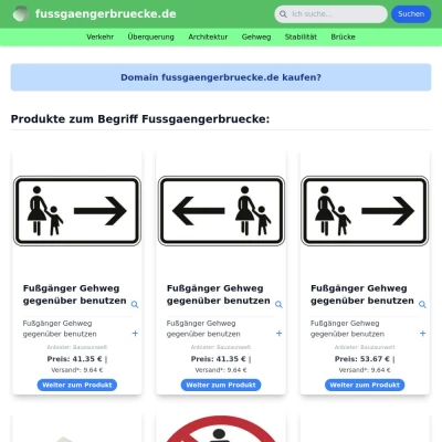 Screenshot fussgaengerbruecke.de