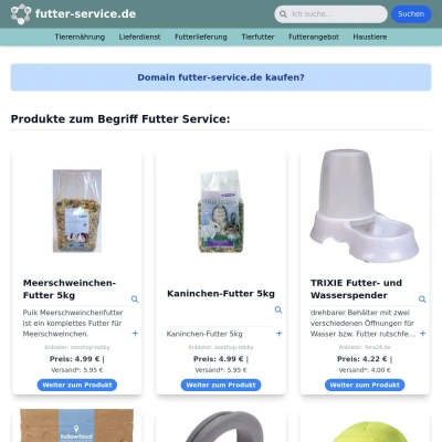 Screenshot futter-service.de