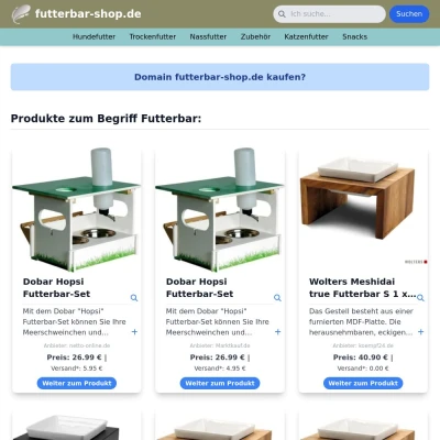 Screenshot futterbar-shop.de