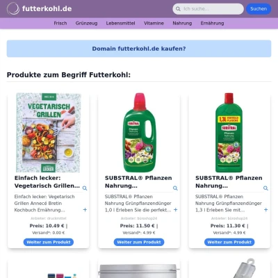 Screenshot futterkohl.de