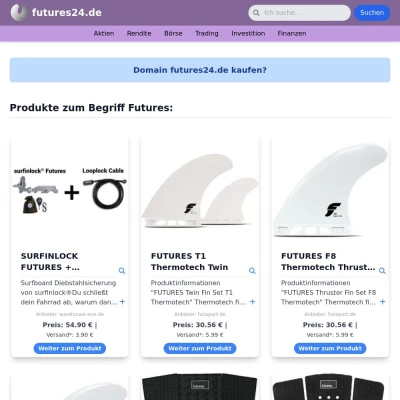 Screenshot futures24.de
