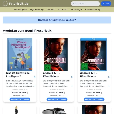 Screenshot futuristik.de