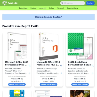 Screenshot fvae.de