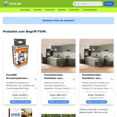 Screenshot fvim.de