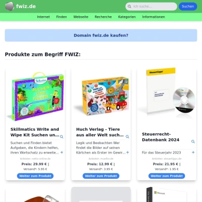 Screenshot fwiz.de