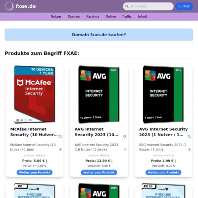 Screenshot fxae.de