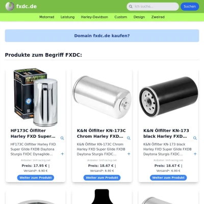 Screenshot fxdc.de