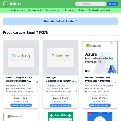 Screenshot fxdt.de