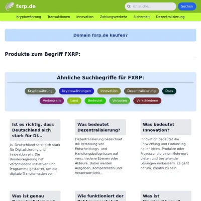 Screenshot fxrp.de