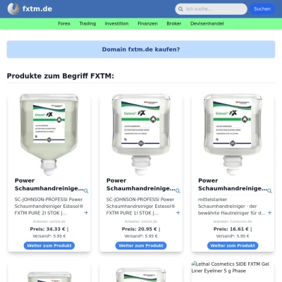 Screenshot fxtm.de