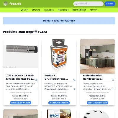 Screenshot fzea.de
