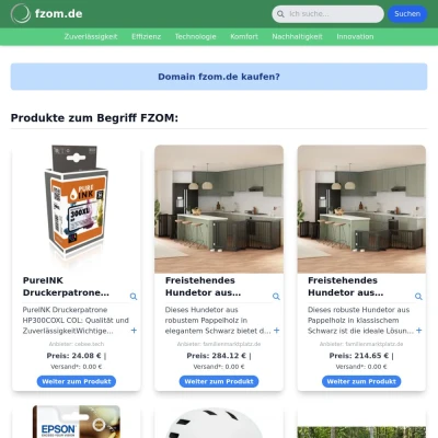 Screenshot fzom.de