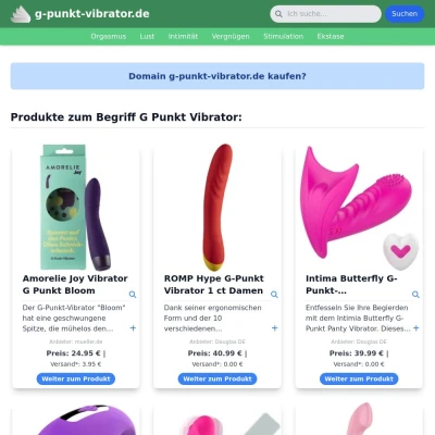 Screenshot g-punkt-vibrator.de