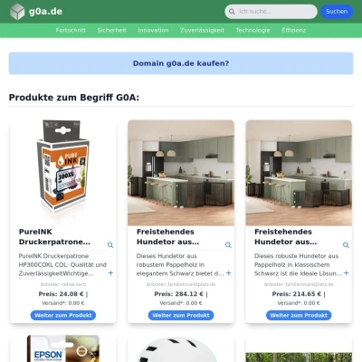 Screenshot g0a.de