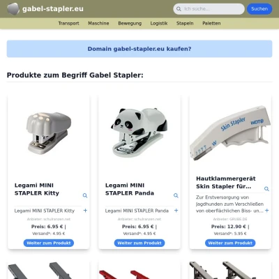 Screenshot gabel-stapler.eu