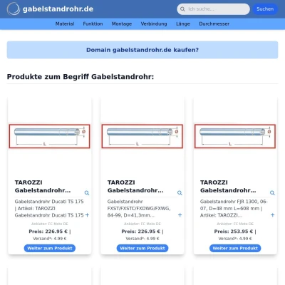 Screenshot gabelstandrohr.de