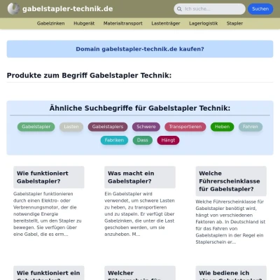 Screenshot gabelstapler-technik.de