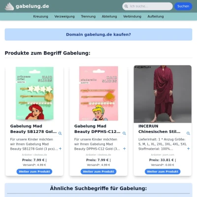 Screenshot gabelung.de