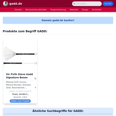 Screenshot gadd.de