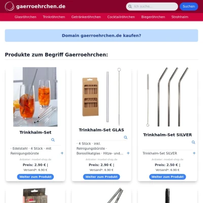 Screenshot gaerroehrchen.de