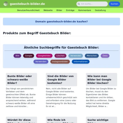 Screenshot gaestebuch-bilder.de