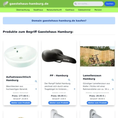 Screenshot gaestehaus-hamburg.de