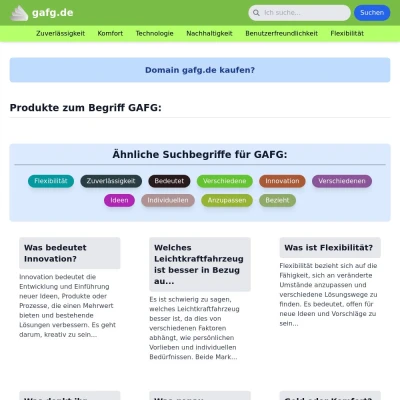 Screenshot gafg.de