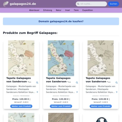 Screenshot galapagos24.de