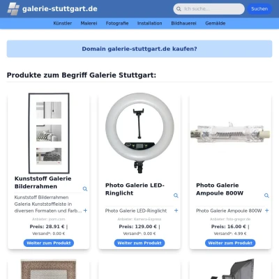 Screenshot galerie-stuttgart.de