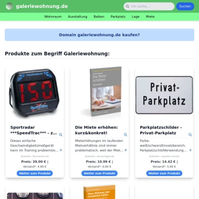 Screenshot galeriewohnung.de