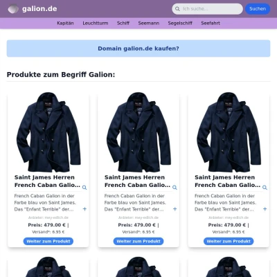 Screenshot galion.de
